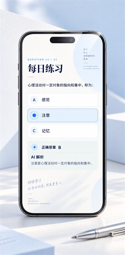 突破者題目作答與AI答疑界面示意