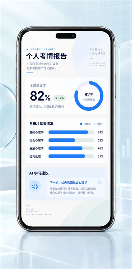 突破者學習報告界面示意（示例數據）